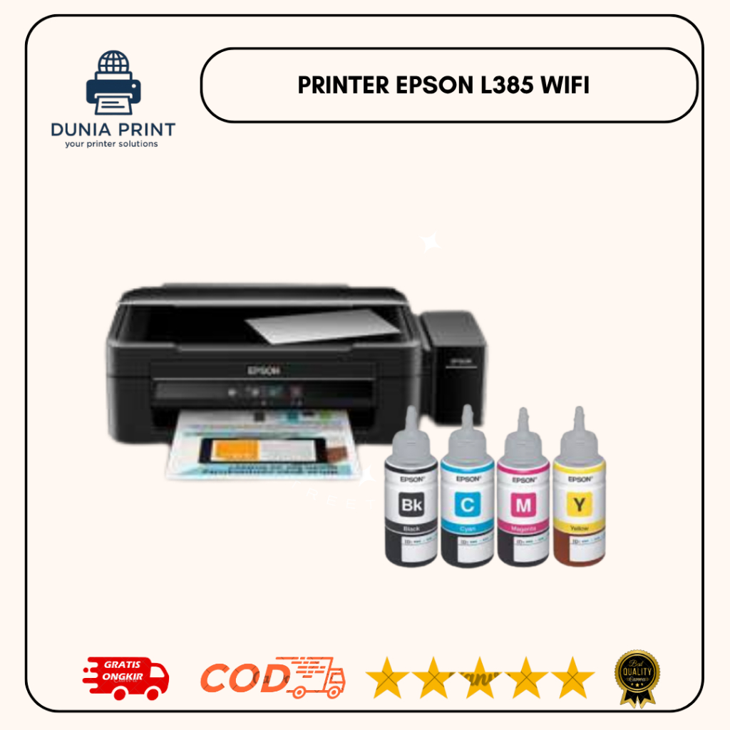 Printer Epson L385 Multifungsi Wifi Scan Copy