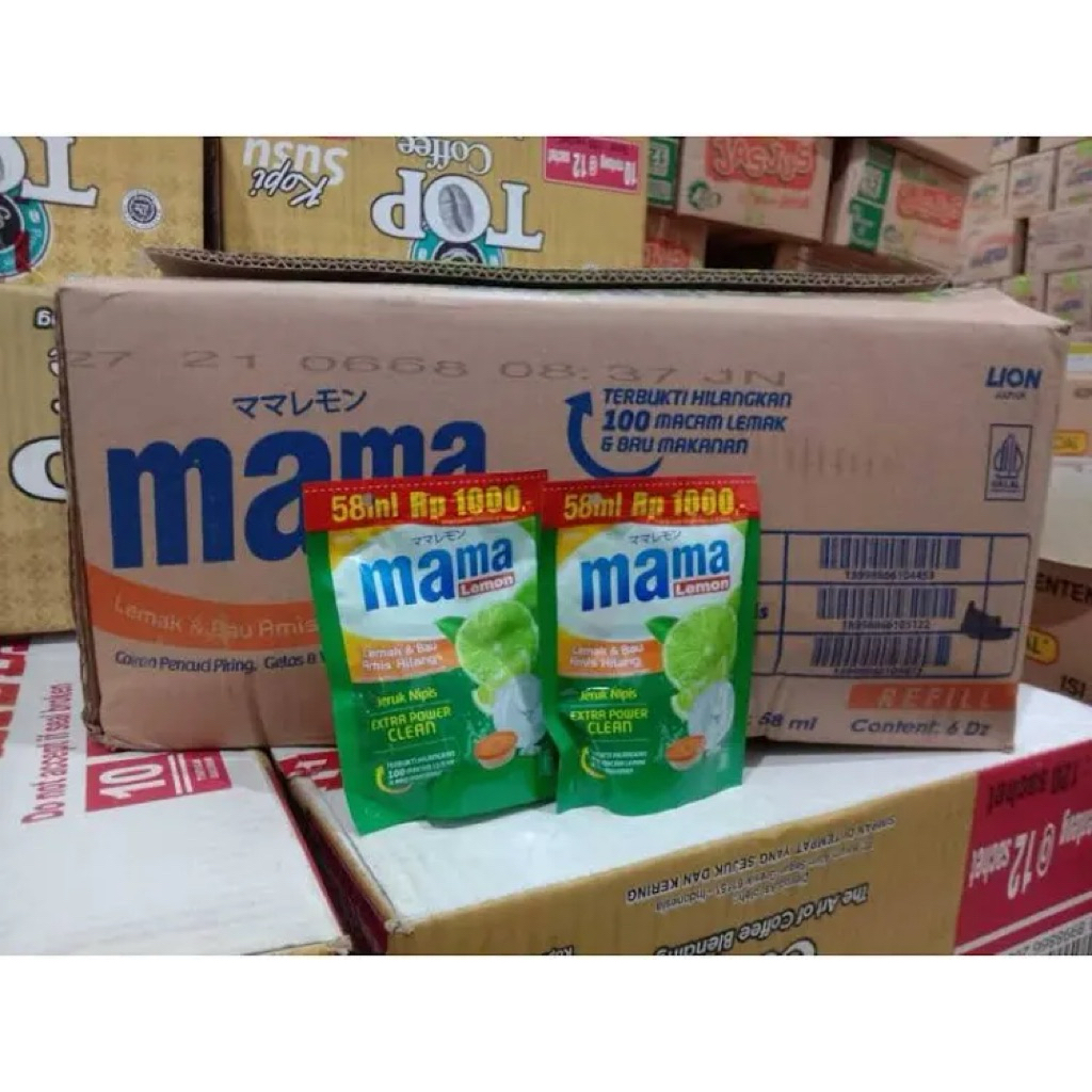(1 DUS ISI 72 PCS) MAMA LEMON KEMASAN 1000