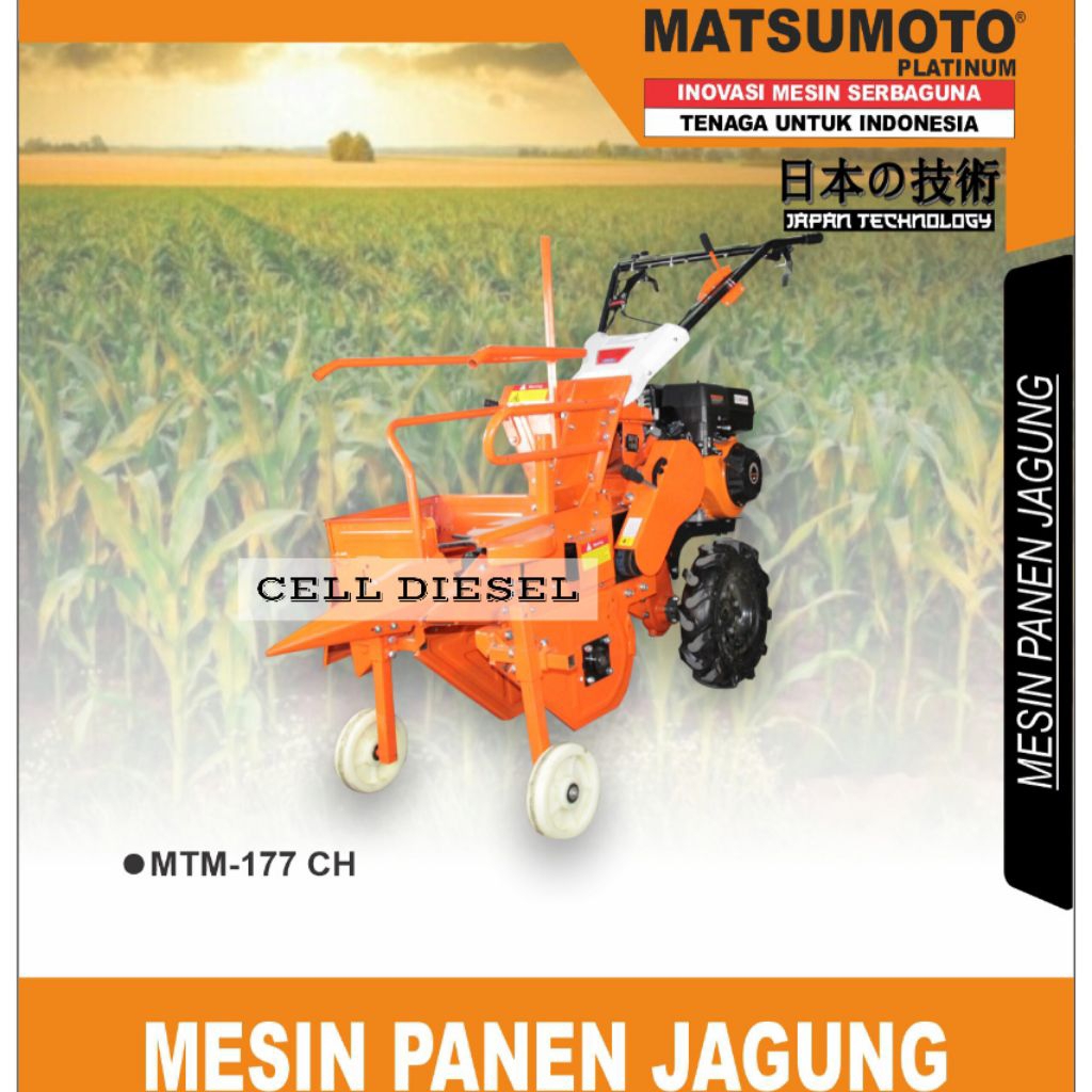 Mesin Panen Jagung Traktor Mini MATSUMOTO MTM 177 CH / 10 HP