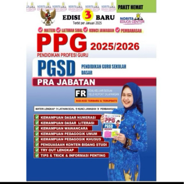 buku PPG PGSD PRA JABATAN 2025/2026 terbaru