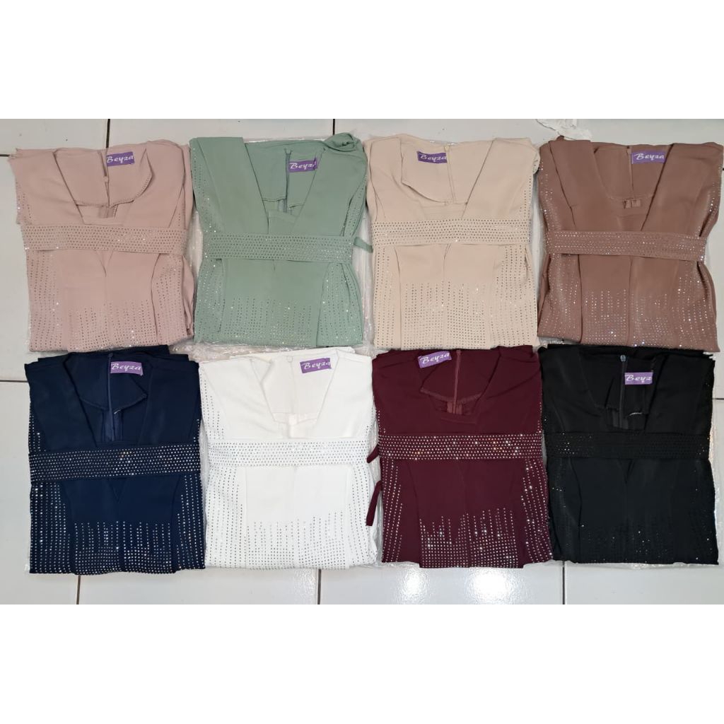 azurra abaya BAHAN MARBELA  || abaya hitam || gamis Payet