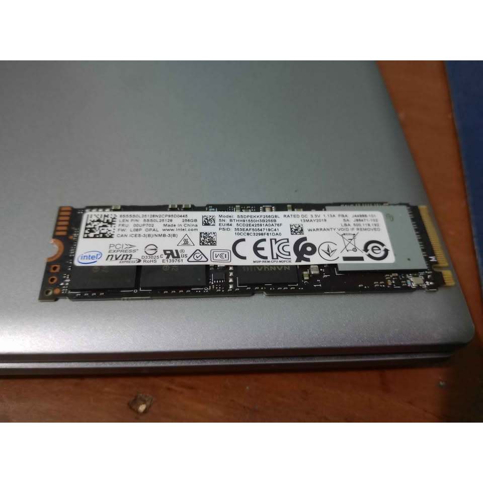 ssd nvme intel 256gb ori copotan merk intel kondisi masih bagus