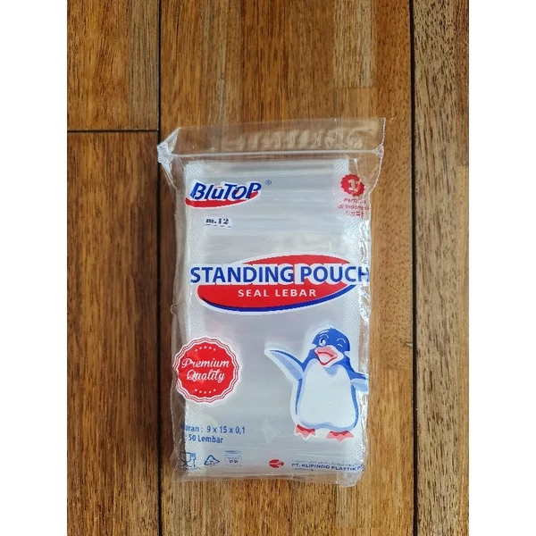 Standing pouch double seal 9x15 standing pouch seal lebar standing pouch doubel seal blutop 9 x 15