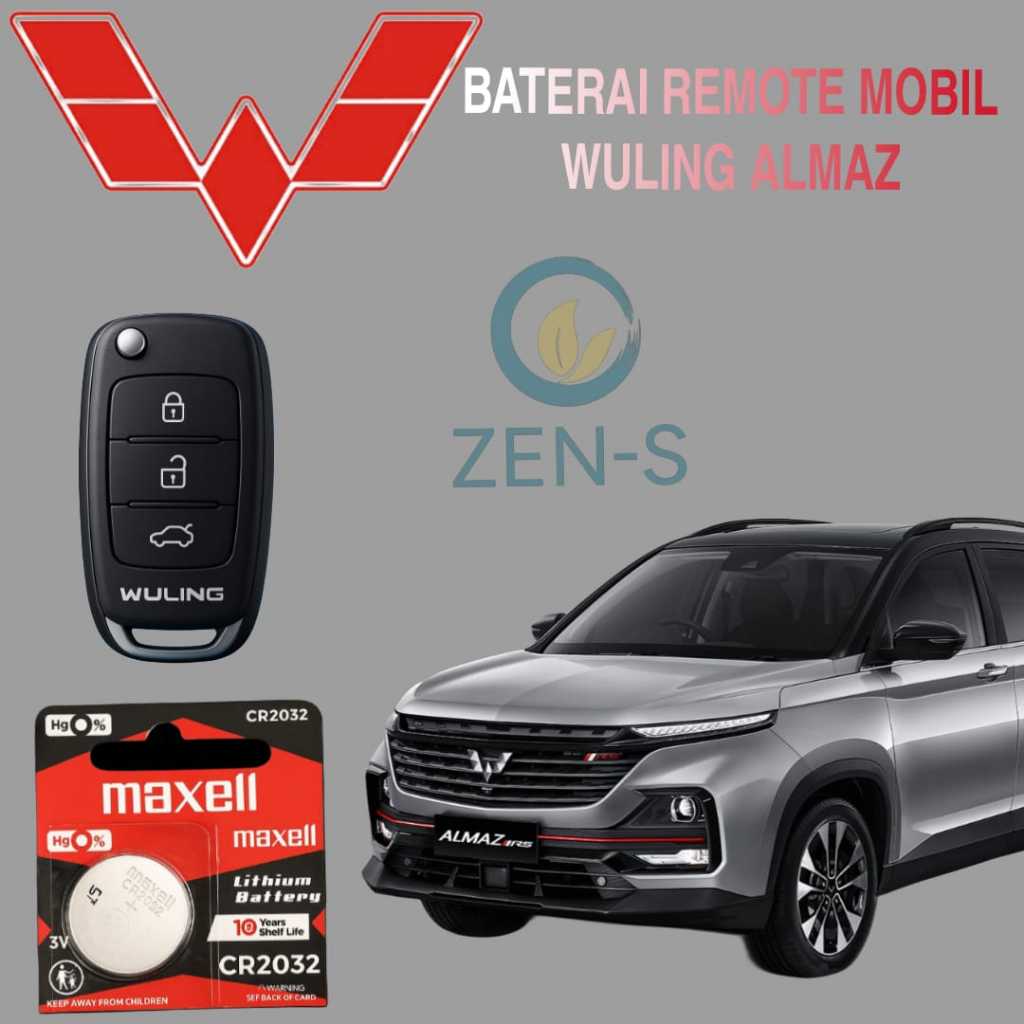 Batu Baterai Batre Remot Keyless Mobil Wuling Almaz Asli Original Awet