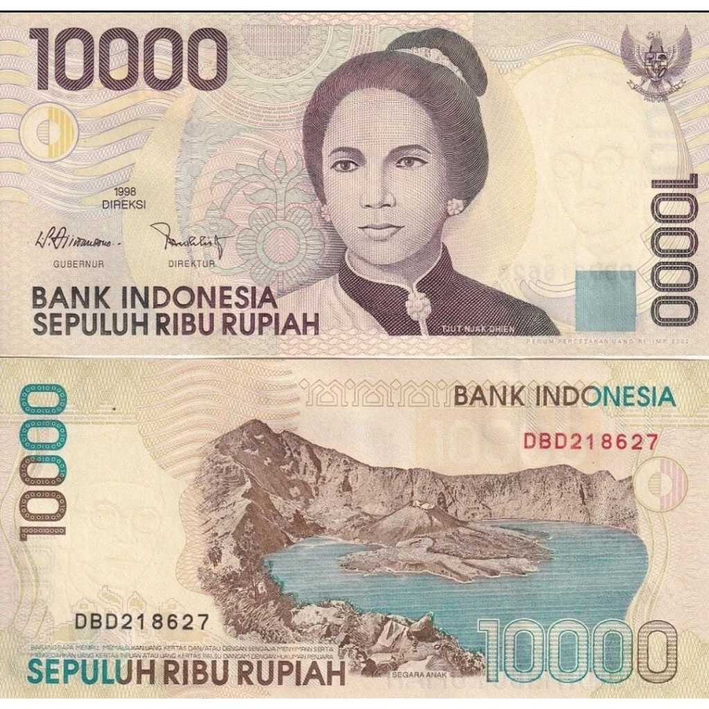 Indonesia 10000 Rupiah "Cut Nyak Dien" UNC-Original-Gress