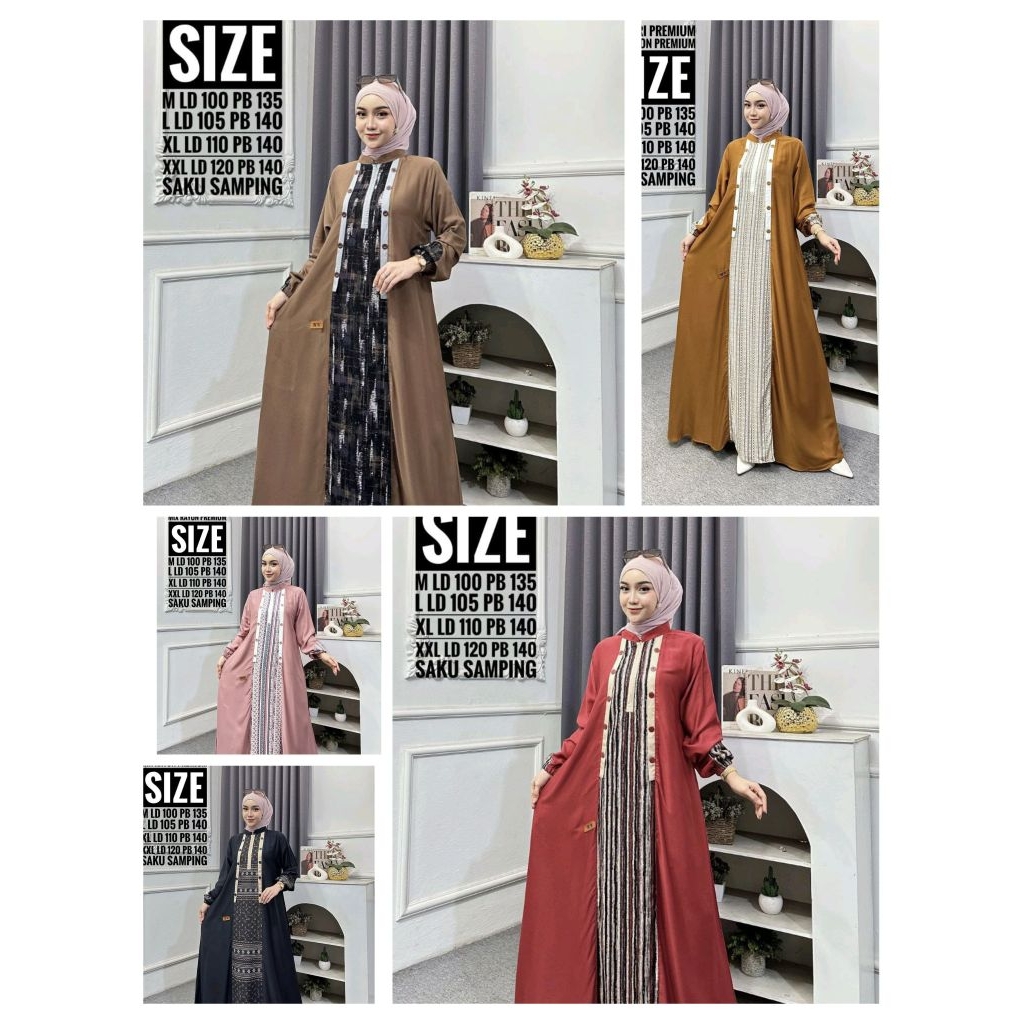 Gamis twill uniqlo mix rayon premium