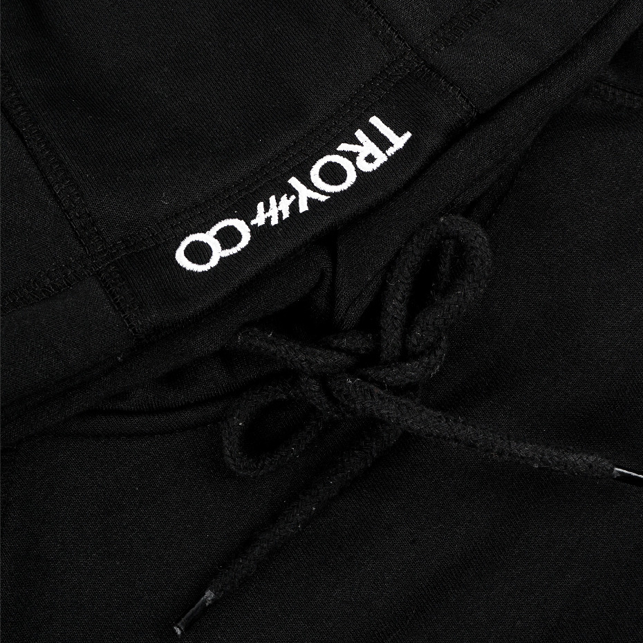 Troy Company Boxy Hoodie Starlight Black Tris Tar - Hoodie Boxy Reflective Hitam BSH 3404