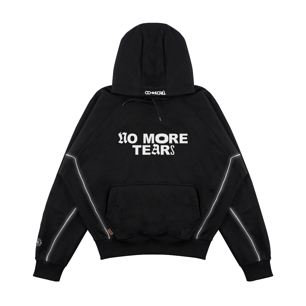 Troy Company Boxy Hoodie Starlight Black Er Tears - Hoodie Boxy Reflective Hitam BSH 3405