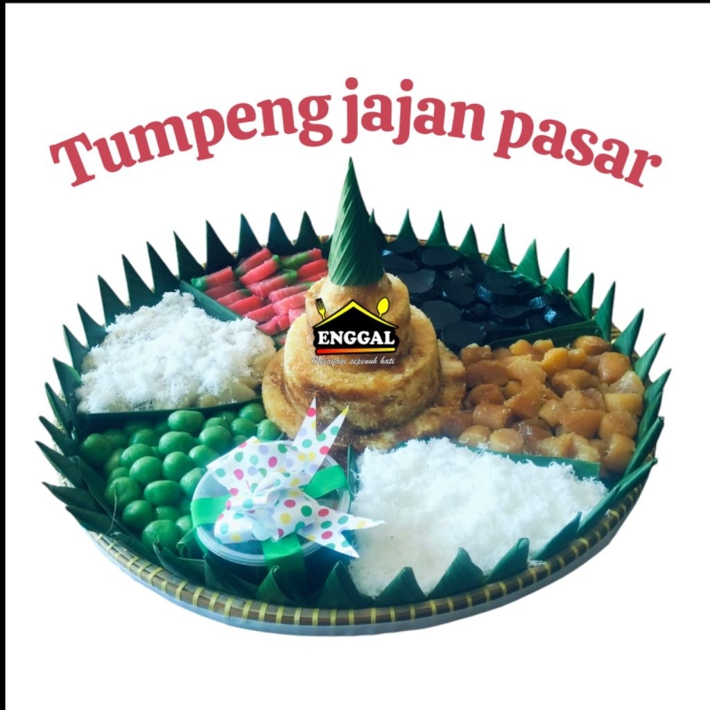 Tumpeng jajan pasar/jajan pasar tampah/jajan pasar tradisional