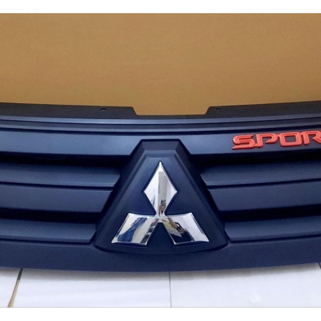 grill pajero sport 2021, black doff