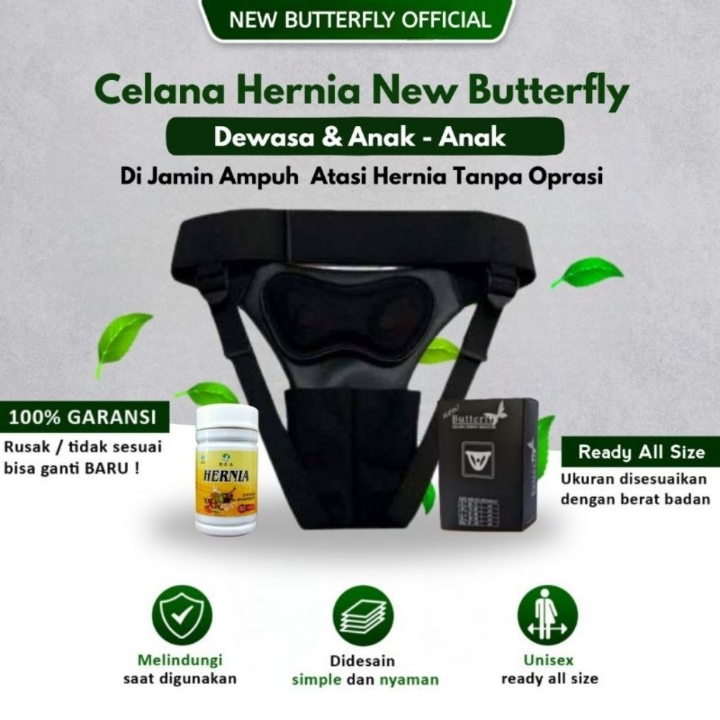 CELANA HERNIA MAGNETIK NEW BUTTERFLY DAN OBAT HERNIA EZA SEMBUHKAN HERNIA TANPA OPERASI