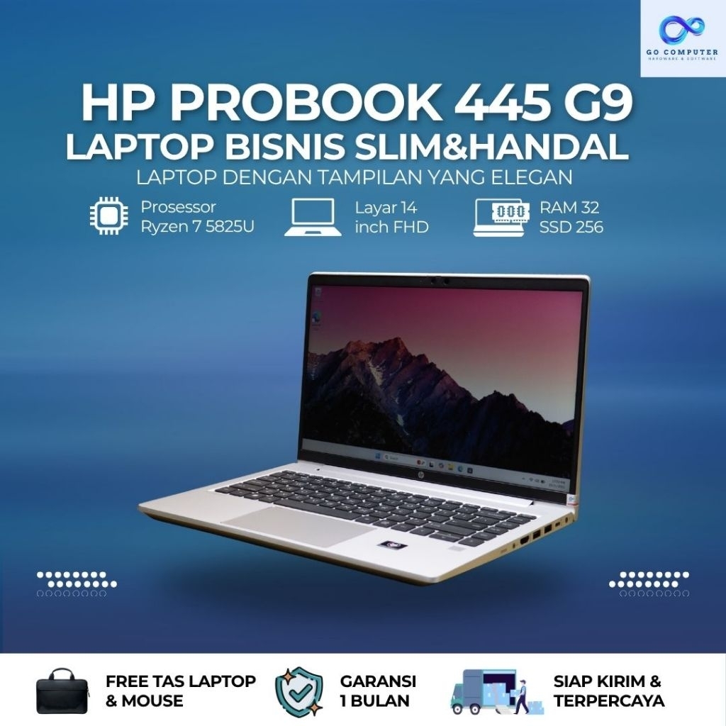 HP PROBOOK 445 G9 Ryzen 7 5825U RAM 32GB SSD 256GB