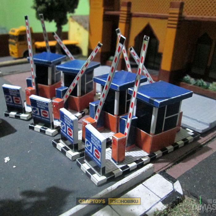 Hot Wheels - Diorama Diecast - Miniatur Gerbang Parkiran