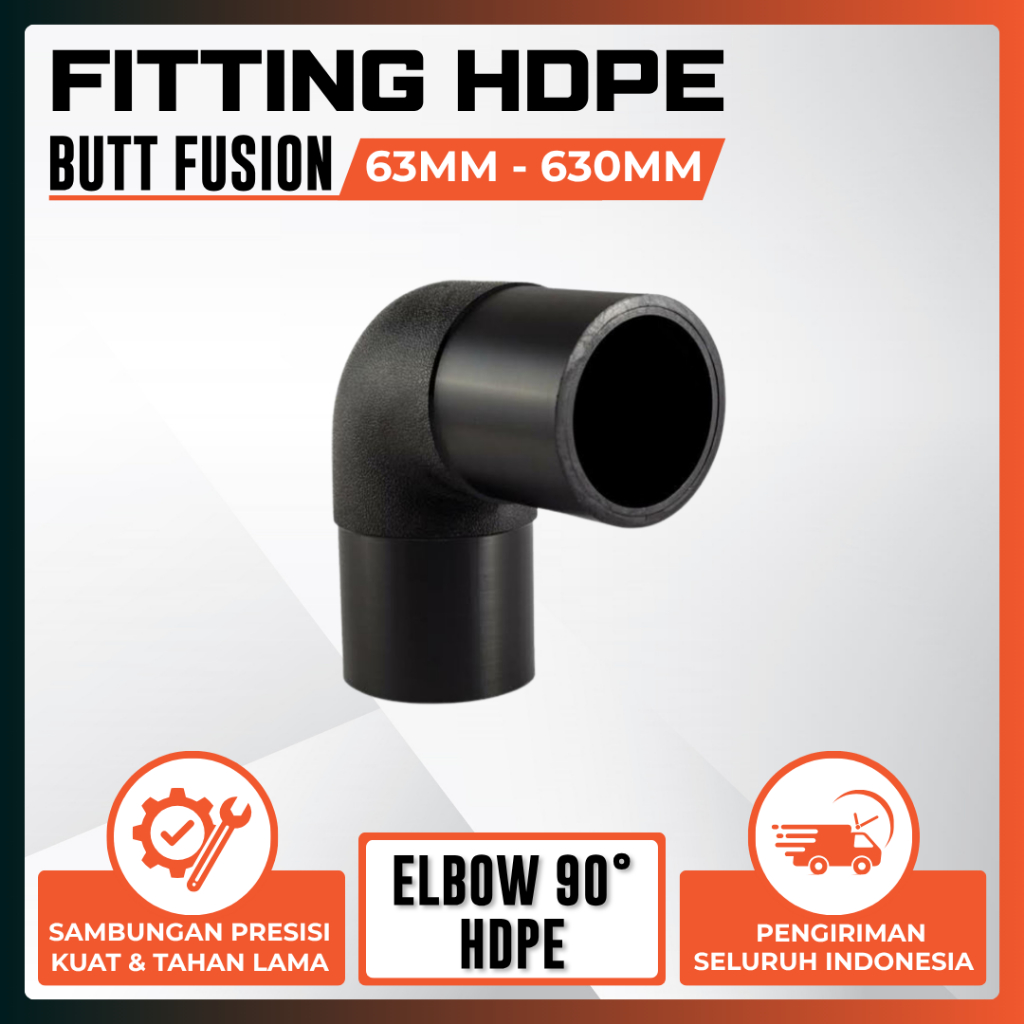 Elbow 90° Pipa Hdpe Ukuran 160mm Atau 6 Inch - Sambungan Pipa Hdpe