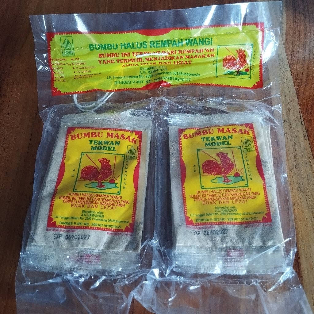 bumbu tekwan cap ayam jago isi 10