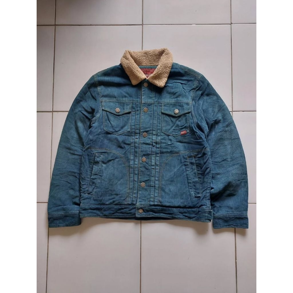WHO AU Vintage Corduroy Sherpa Trucker Jacket Classic Retro Rugged Style