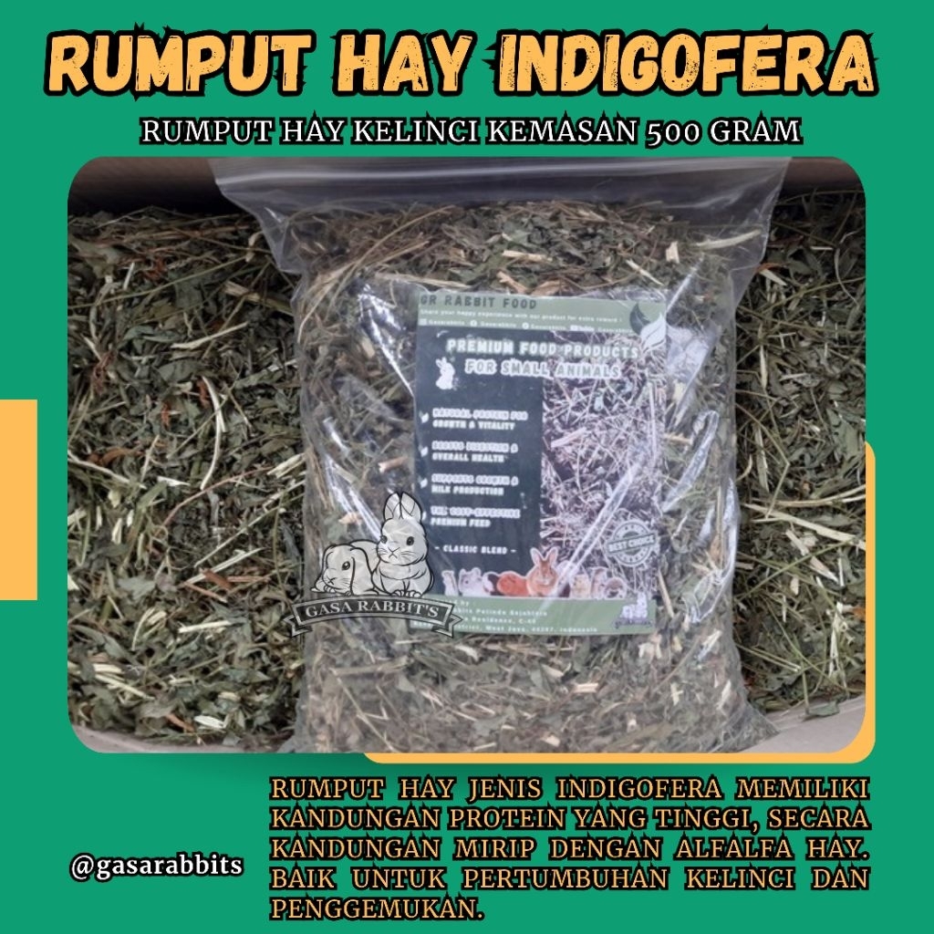 RUMPUT HAY MURAH - RUMPUT HAY 500 GRAM - RUMPUT HAY KELINCI - HAY MAKANAN KELINCI - MAKANAN KELINCI