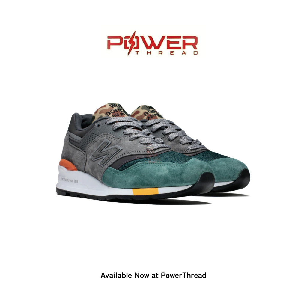 Power Thread - Sepatu NB 997s Duck Grey Camo Sneakers Authentic