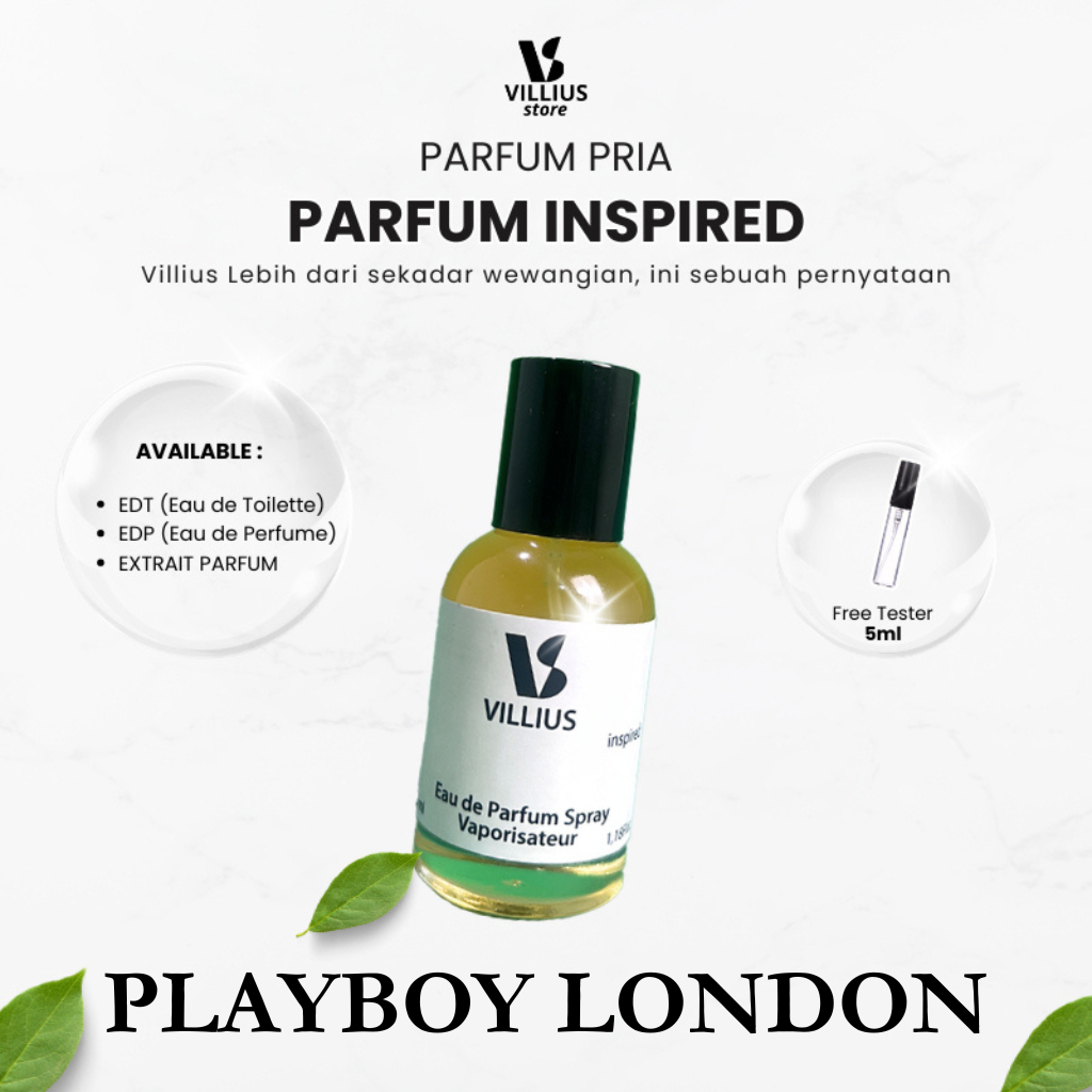 Parfum Pria Tahan Lama PLAYBOY LONDON - Eau De Parfum - Minyak Wangi - Parfume Farfum Perfume