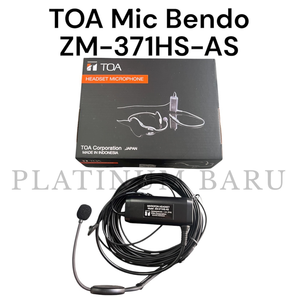 TOA Mic Bendo ZM371 / TOA Headset Microphone ZM-371HS-AS / Mikrofon TOA Headset / TOA Microphone Ben