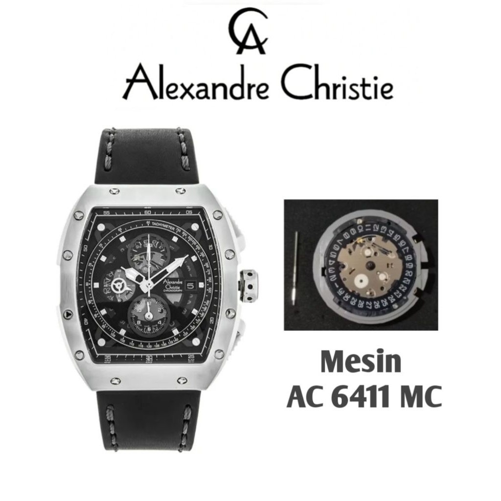 Mesin Original untuk Jam Tangan Alexandre Christie Type AC 6411 MC