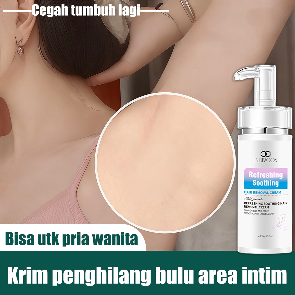 LYDIMOON Cream penghilang bulu Krim Hair remover Pembersih bulu ketiak dan miss v Pencukur bulu keti