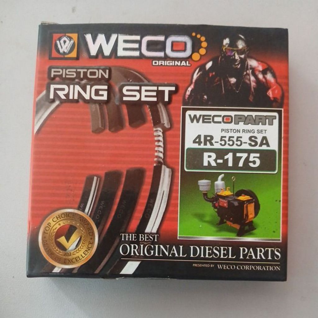 Piston Ring Per Seker R175 7PK 4R ORIGINAL WECO