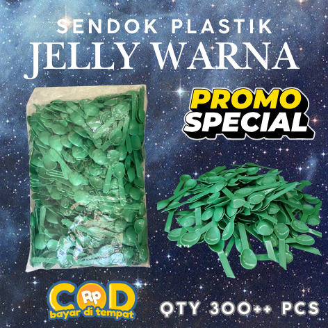 [1 kilo] Sendok Jely Plastik Kecil Kiloan
