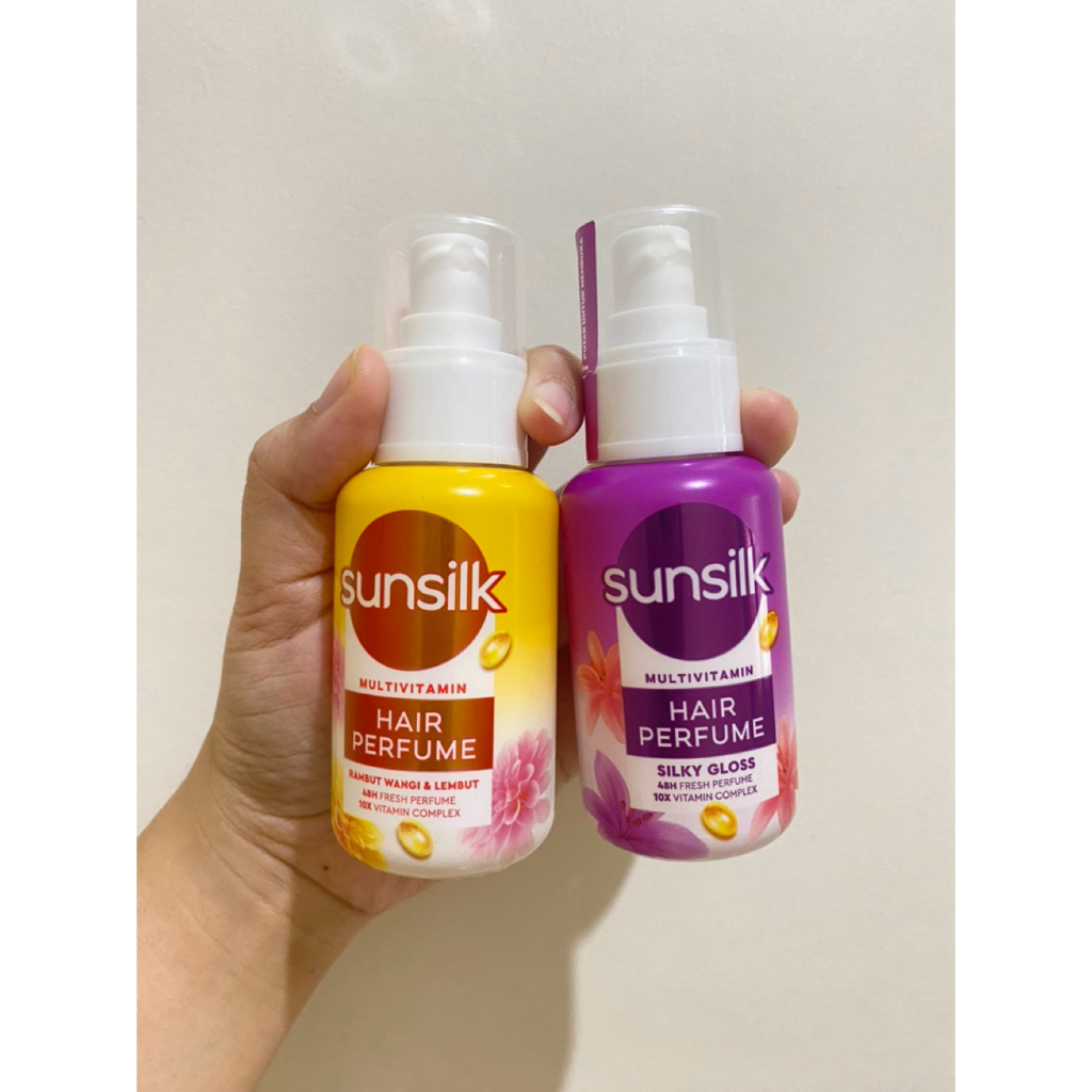 Sunsilk Multivitamin Hair Parfume Ungu Kuning Silky Gloss 50ml OR NEW