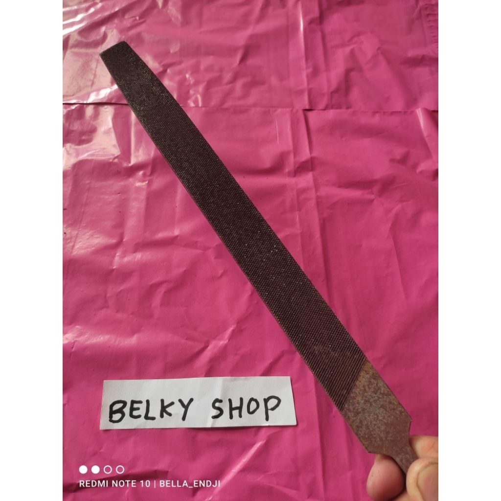 kikir bekas cap bison 12" inch, bahan pande panjang 37cm