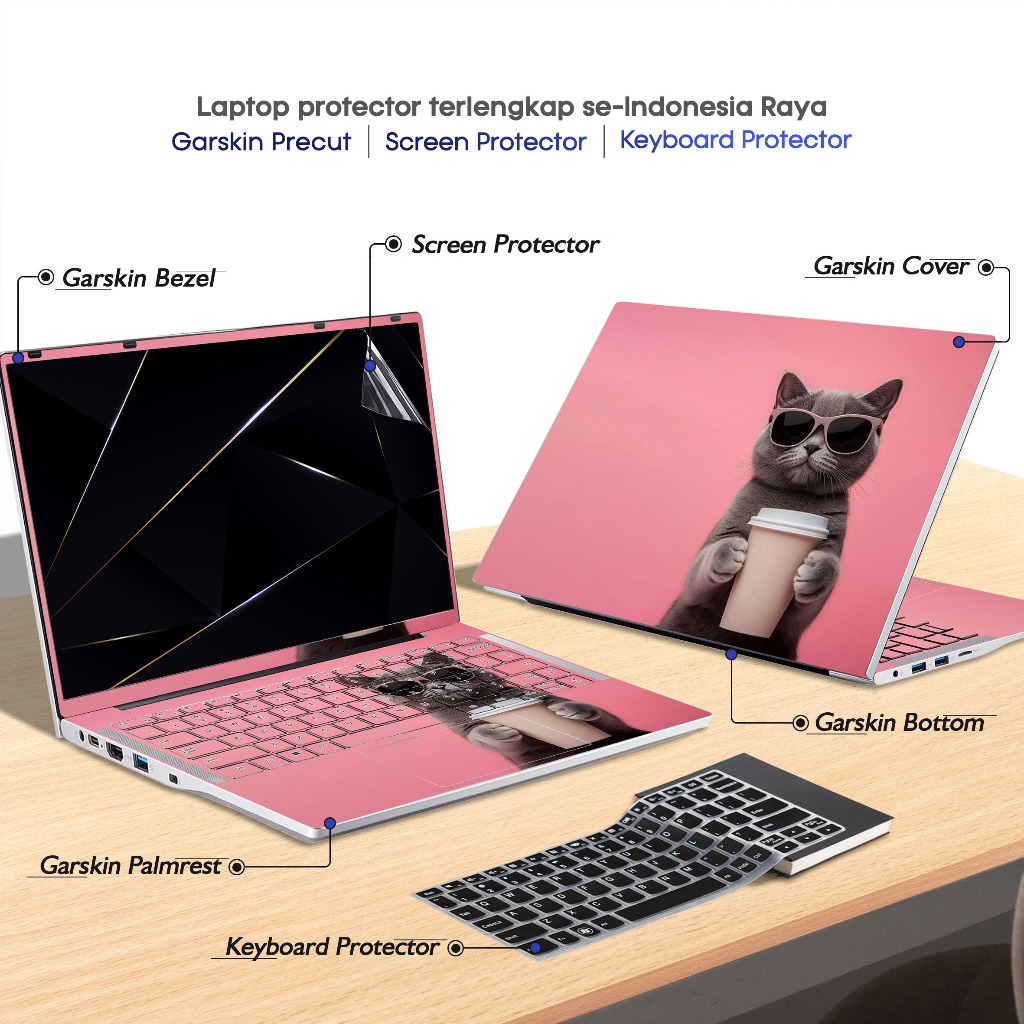 Screen Protector Anti Gores Cover Garskin Laptop Precut Custom Fit Kompatibel untuk Acer Swift Lite 