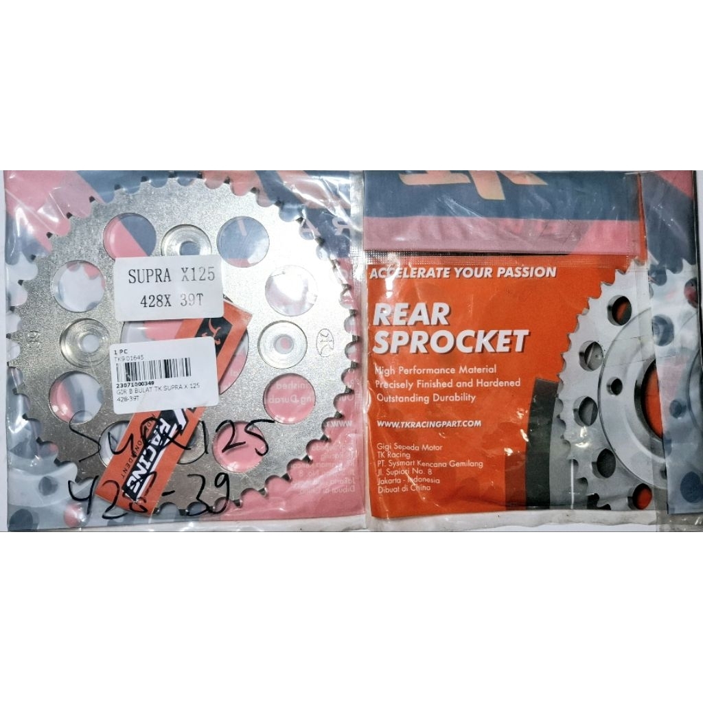 Gear Gir Belakang TK 428 Supra x125