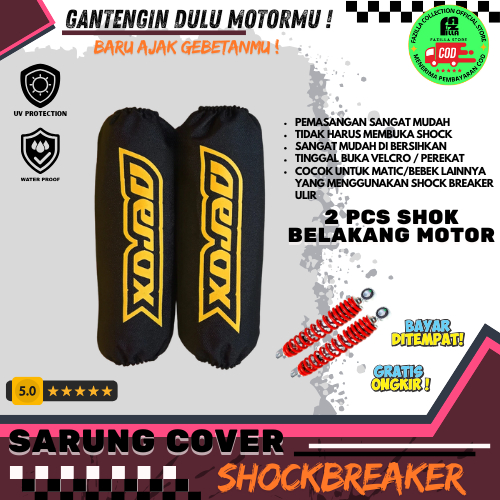 SEPASANG Sarung Cover Pelindung ShokBreaker / Cover Pelindung Sarung Shok Breker Belakang Motor [ 1 