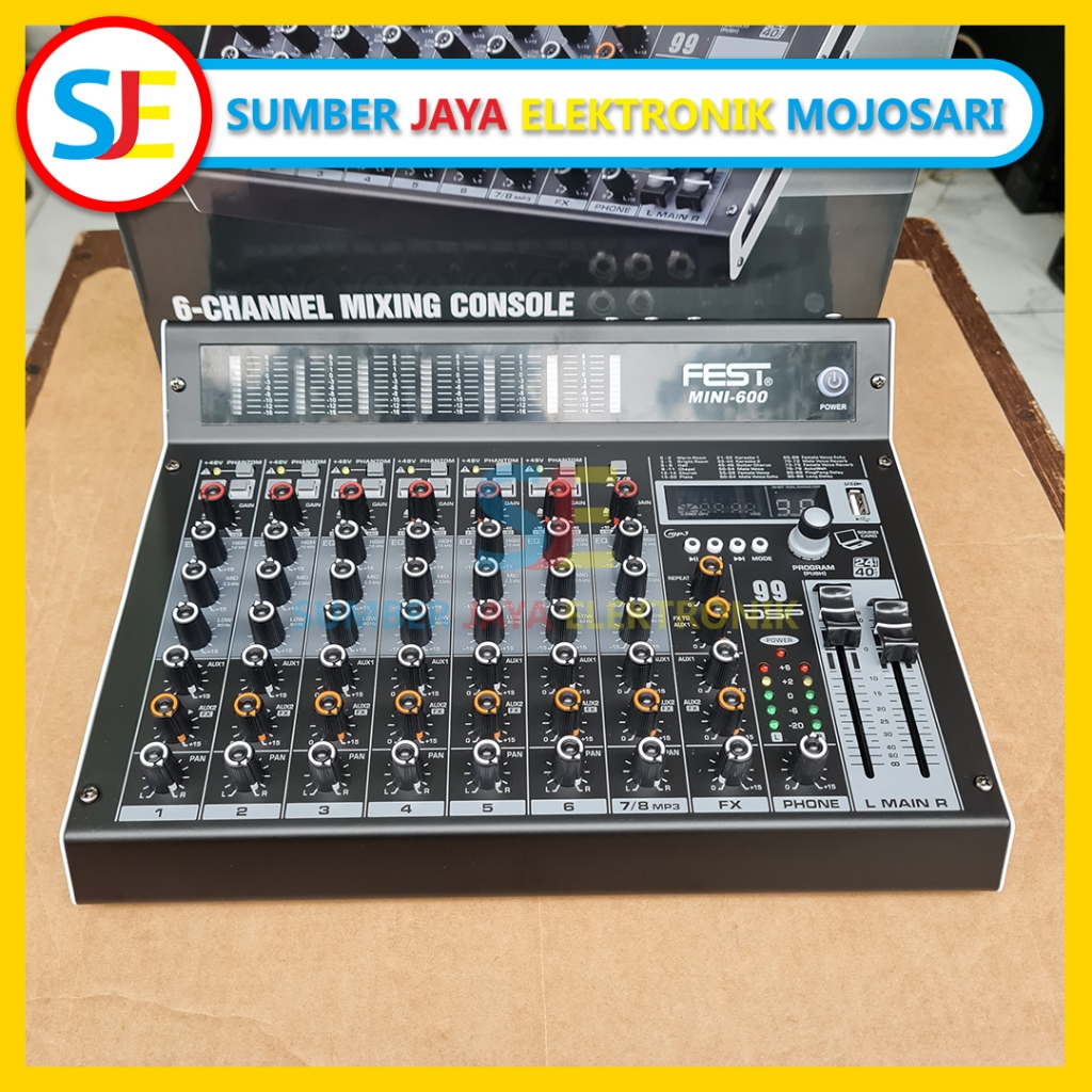 Mixer Fest Mini 600 / Mixer Audio Fest Mini 600 8 Channel