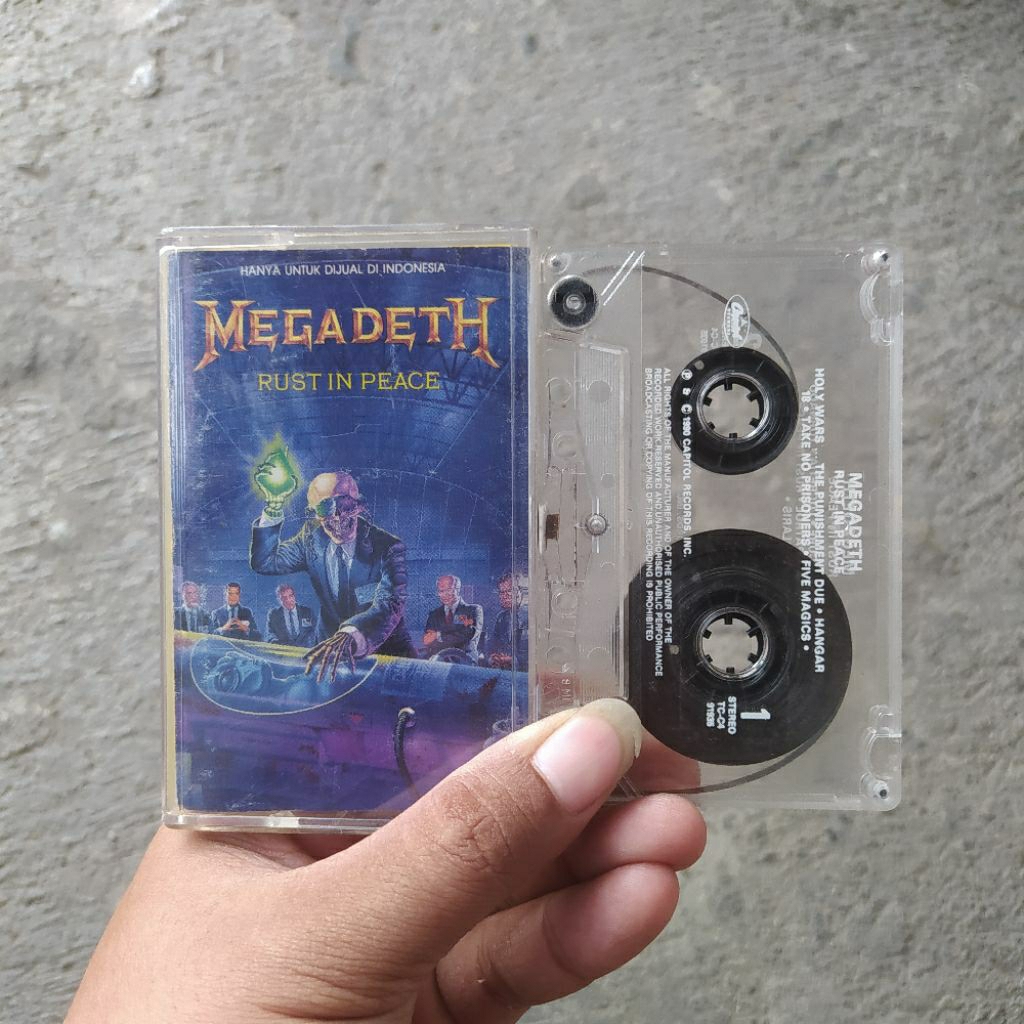 Kaset Pita Megadeth - Rust In Peace
