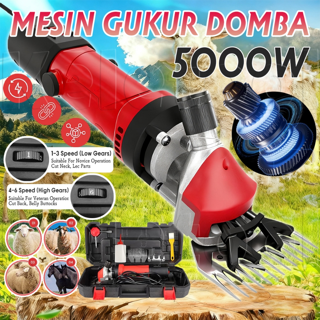 Alat Cukur Pencukur Bulu Domba Kambing Listrik 5000w Pisau Cukur Bulu Clipper Alat Potong Rambut Kam