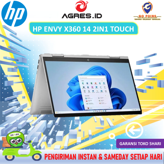 HP ENVY X360 14 2IN1 TOUCH CORE I5 120U 8GB 512GB W11 14.0FHD IPS