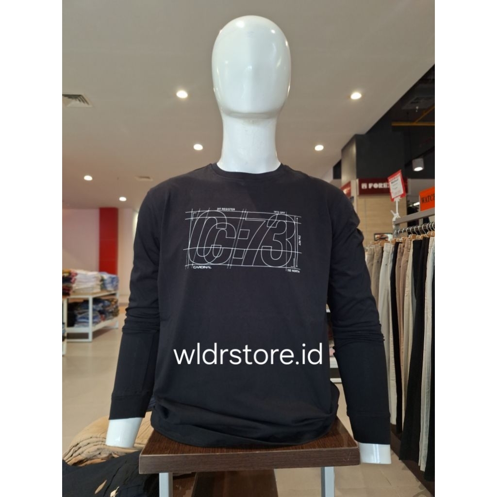 KAOS PRIA CARDINAL ORIGINAL 006 LENGAN PANJANG HITAM