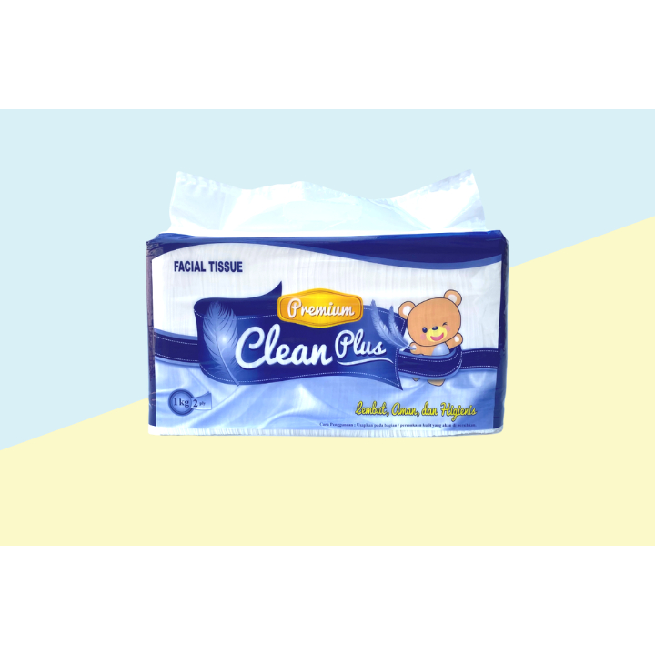 TISSUE CLEAN PLUS 180S / GREEN SOFT POP UP / TISU WAJAH