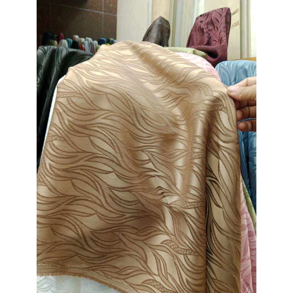 Bahan Kain Jaguard Silk Premium Jaguard Silk Embos