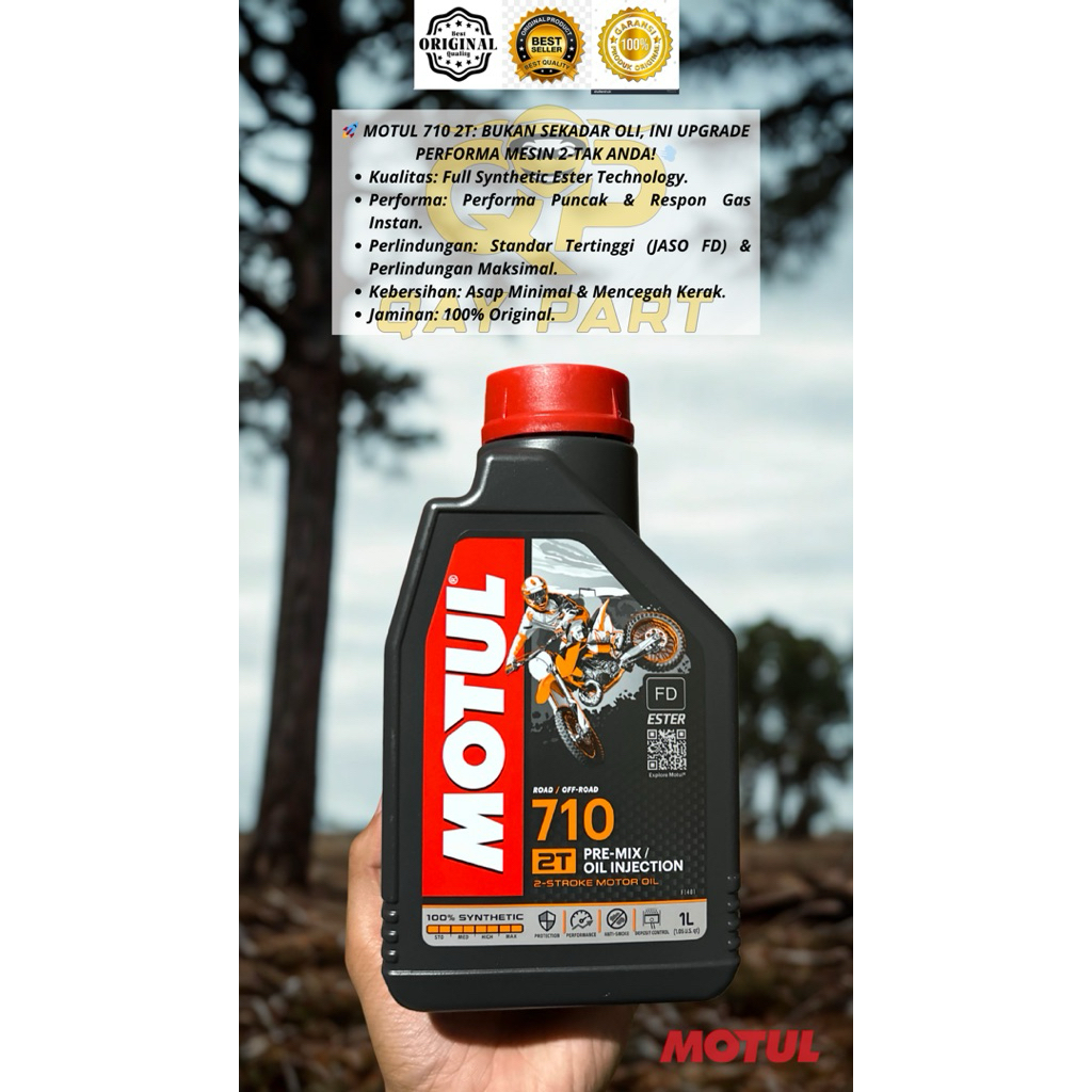 100% ORIGINAL MOTUL 710 2T: BUKAN SEKADAR OLI, INI UPGRADE PERFORMA MESIN 2-TAK ANDA OLISAMPING MOTU