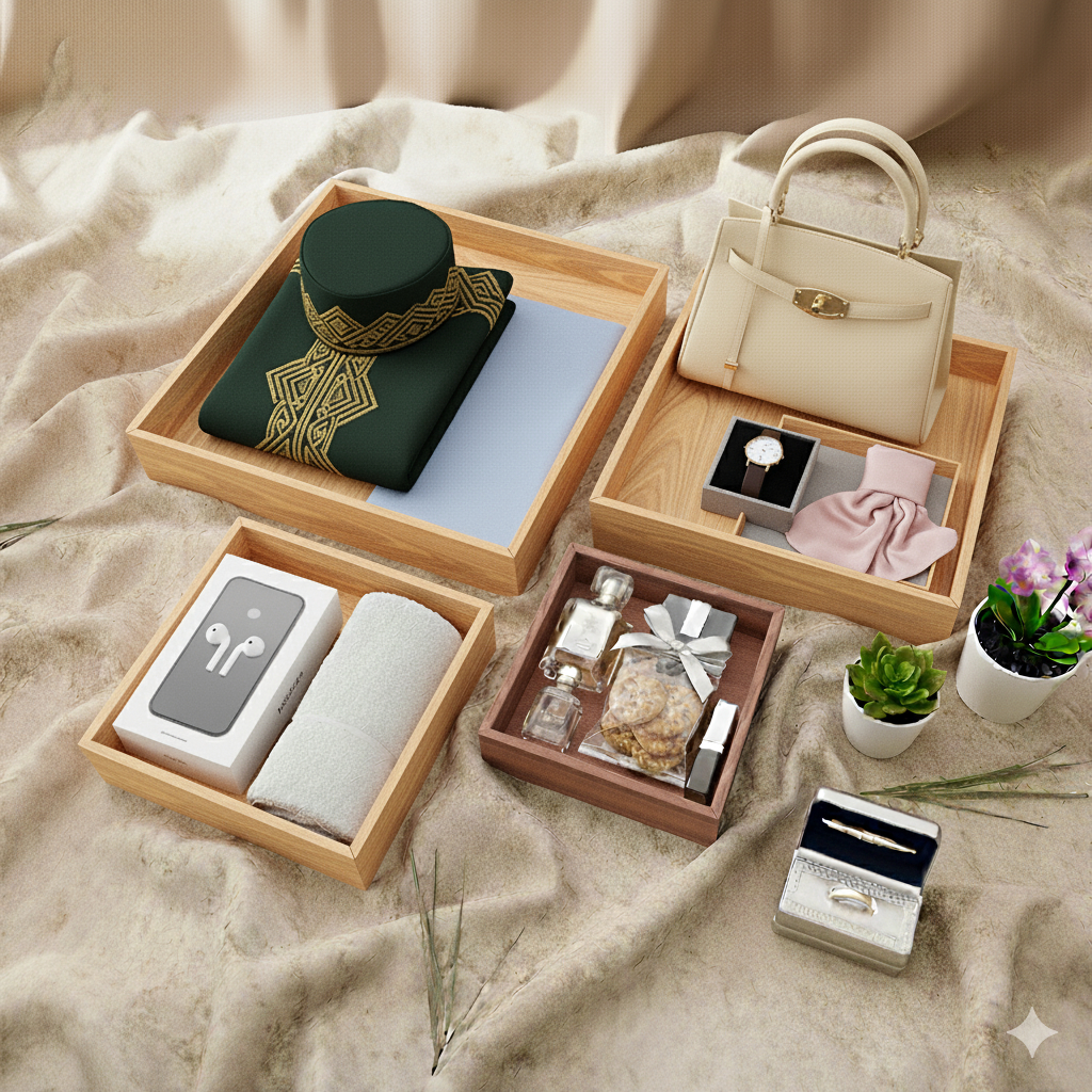 Tatakan Box Seserahan Lamaran/Hidden Gem Nampan/Display Makanan