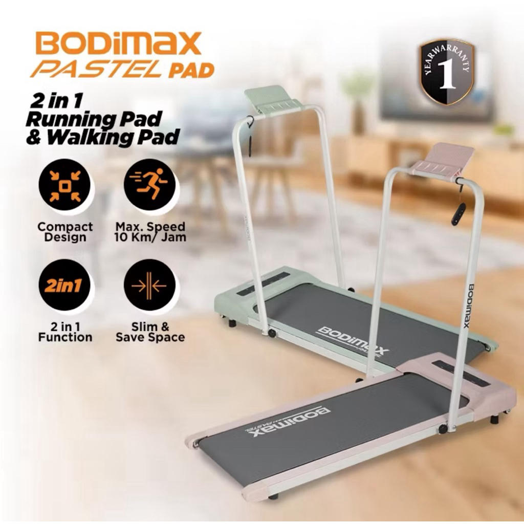 Bodymax Pastel Pad Treadmill untuk walking dan running