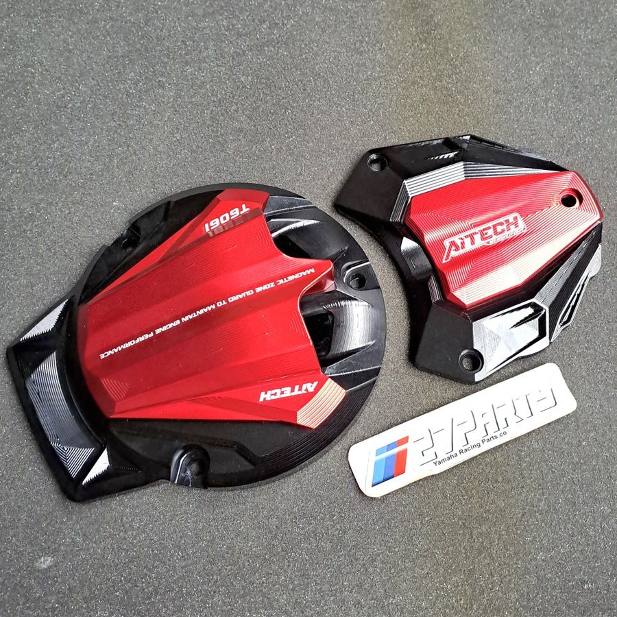 TUTUP BLOK BAK KALTER NEW SET KIRI & KANAN RX KING CNC BY AITECH RACING HITAM MERAH