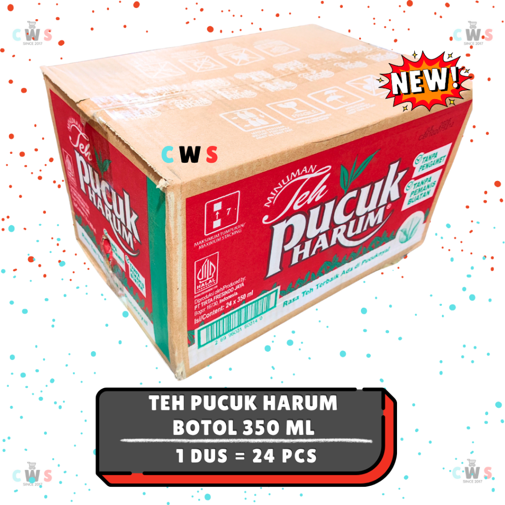 TEH PUCUK HARUM | TEKITA Minuman Kemasan Botol Grosir Murah Tanpa Pemanis 350 ml - 1 Dus / 24 Pcs