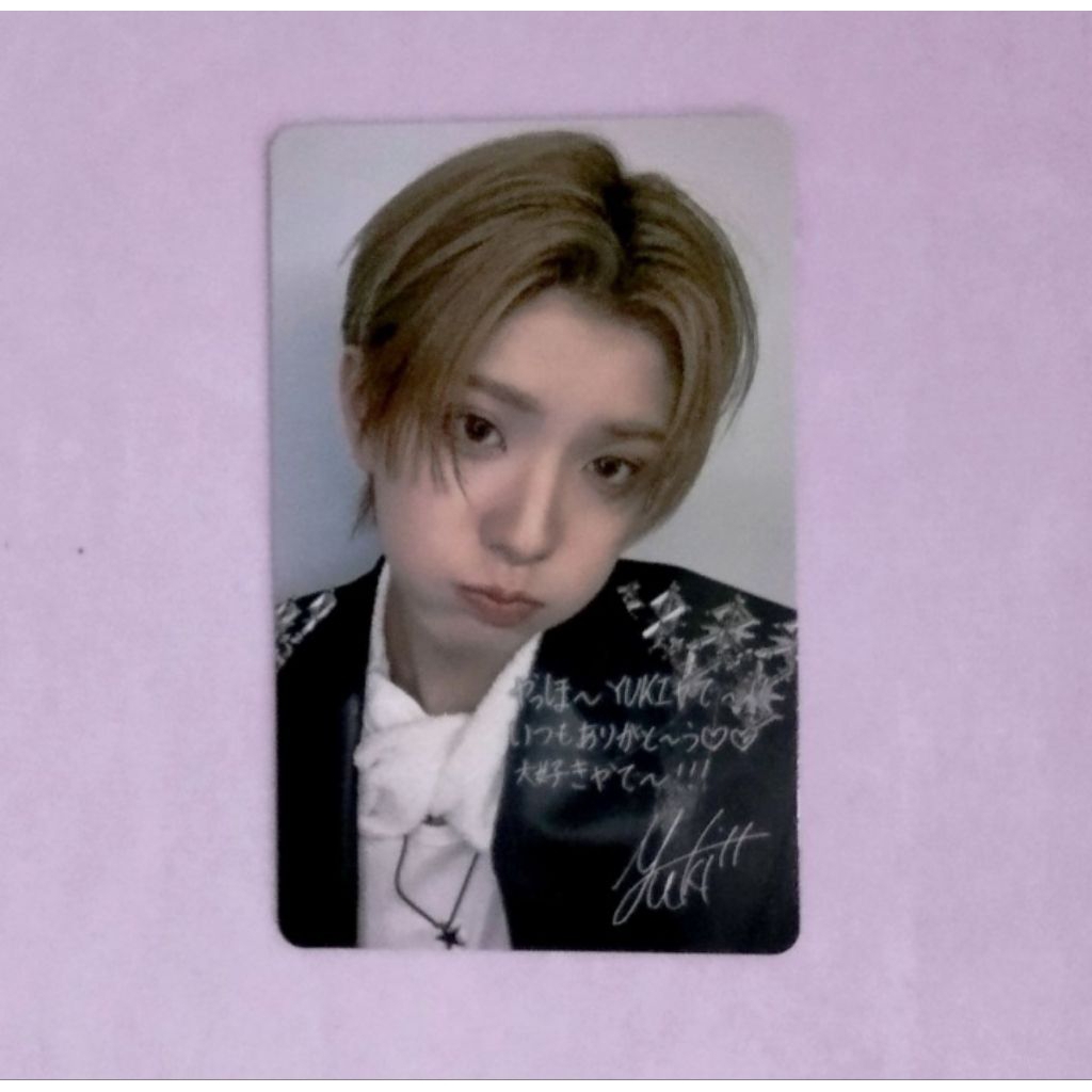 pc photocard official YUKI NEXZ pob hmv sign special edition