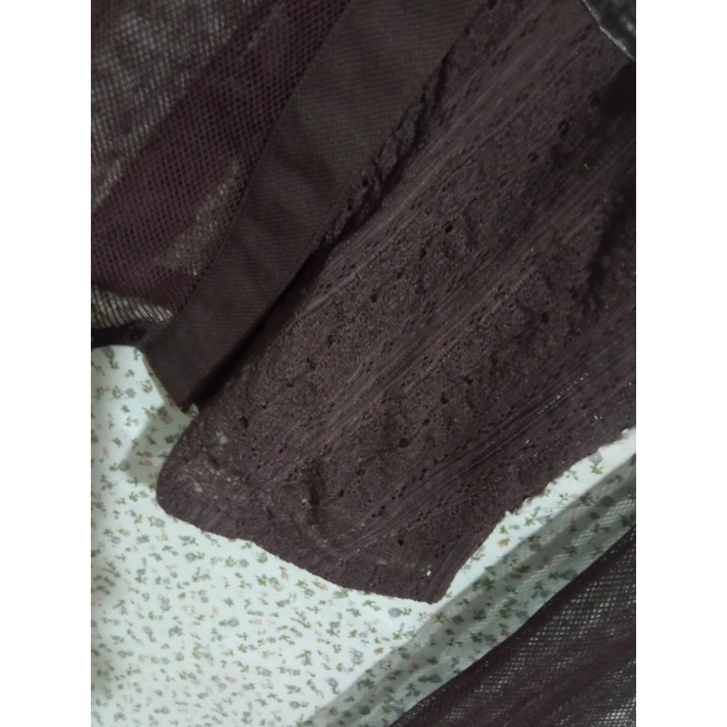 ATASAN COKLAT MAHOGANI LUCU UNTUK KONSER MIX BRUKAT RENDA COKLAT TILE PEKAT LUCU BACA DESKRIPSI PL M