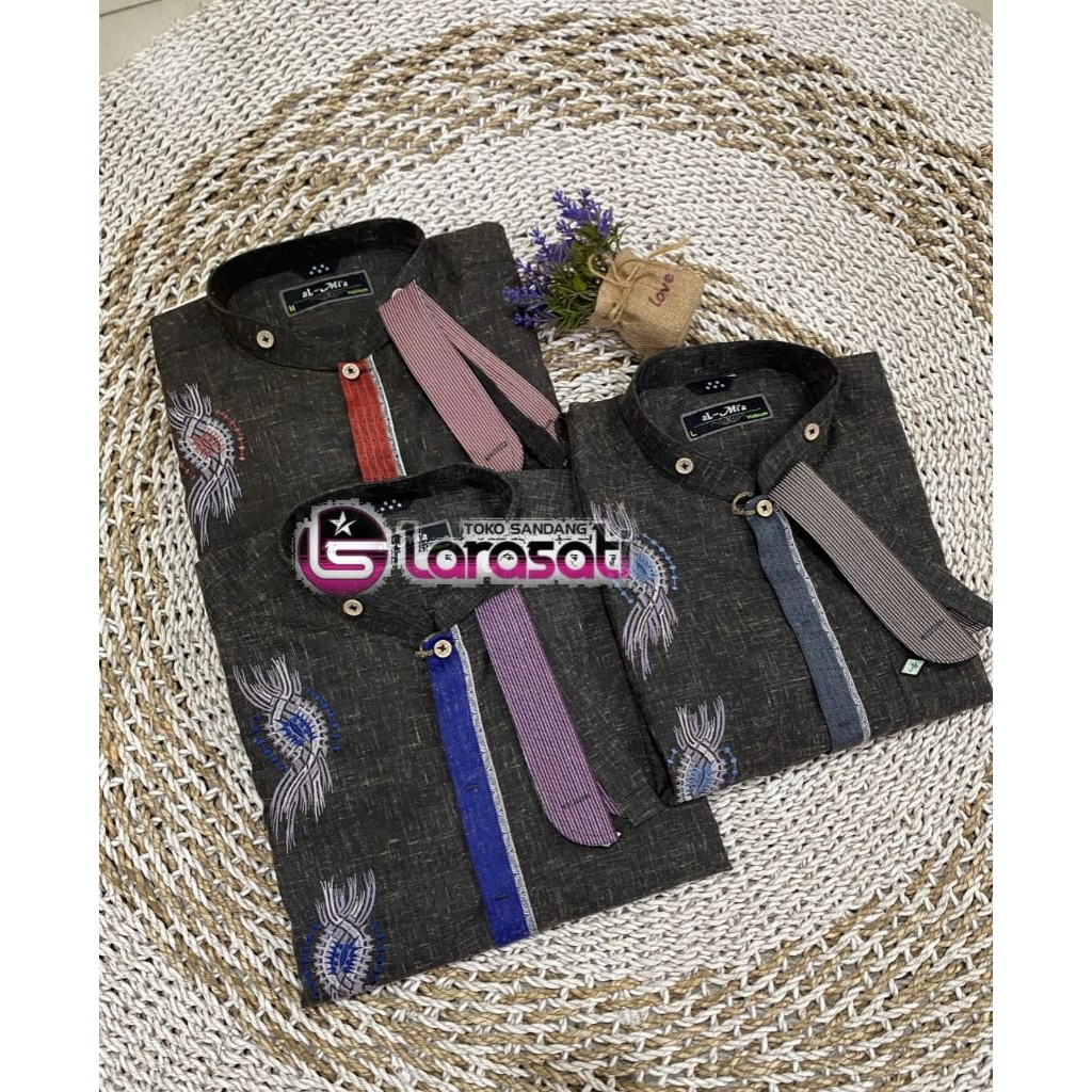 baju Koko merk AL-MIA MT PLATINUM lengan pendek warna terbaru