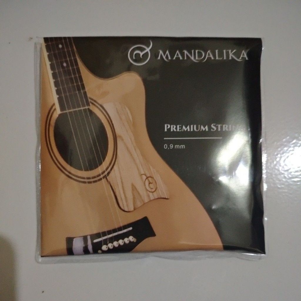 Senar Gitar Akustik Mandalika Premium String 0.9mm | Suara Jernih & Lembut | Gitar Akustik / Folk Gu