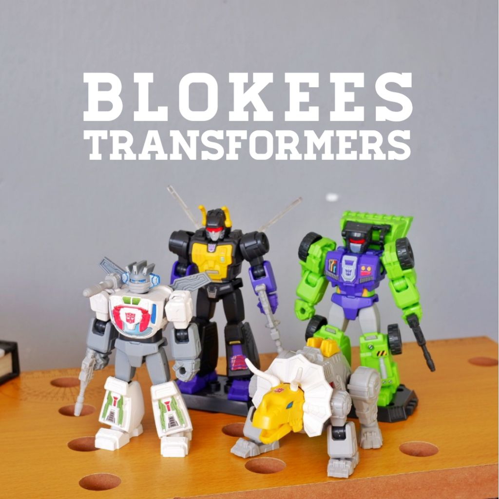 Blokees Transformers Galaxy Version Kickback Wheeljack Slag Scrapper
